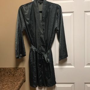 Silk bathrobe